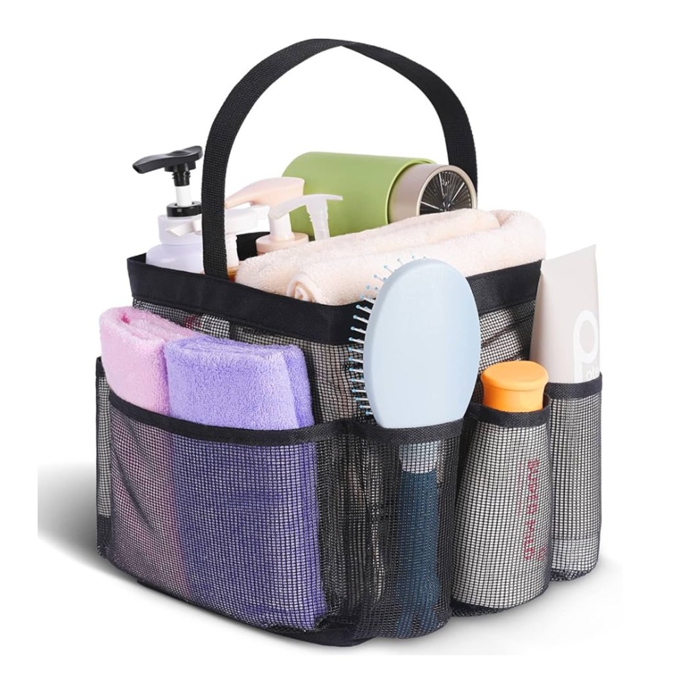 Mesh Shower Caddy Basket Quick Dry Tote College Toiletry Swim Pool Gym Bath Dorm